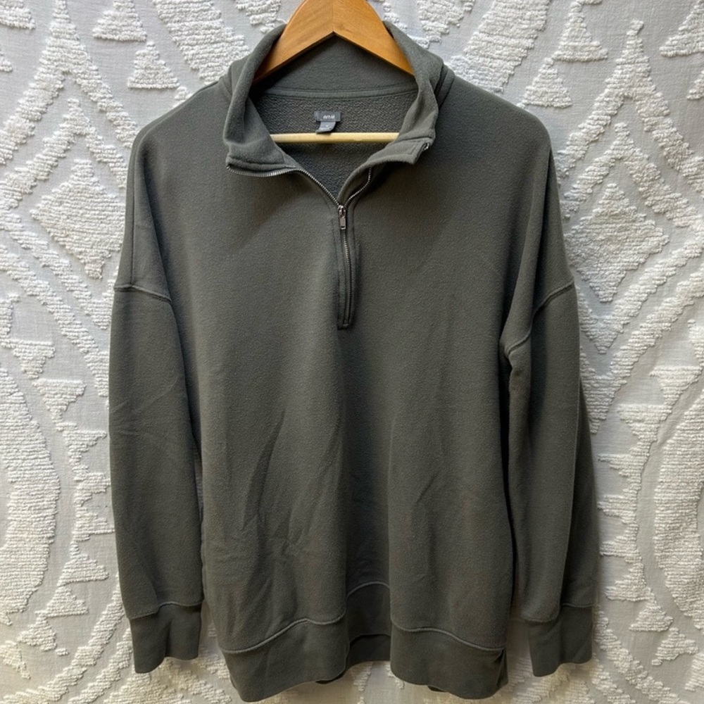 Olive Green quarter zip